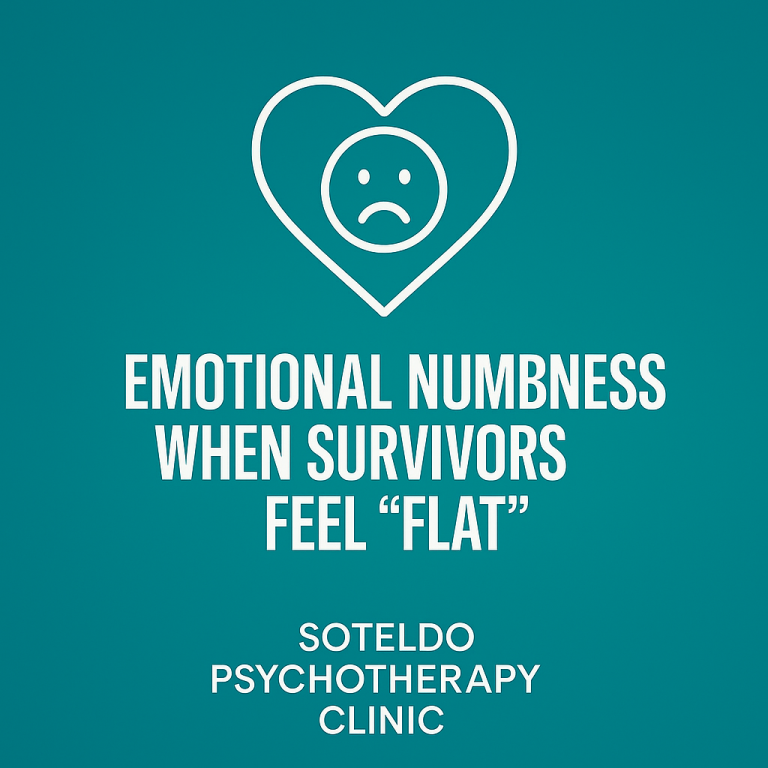 Illustration representing emotional numbness and feeling disconnected.