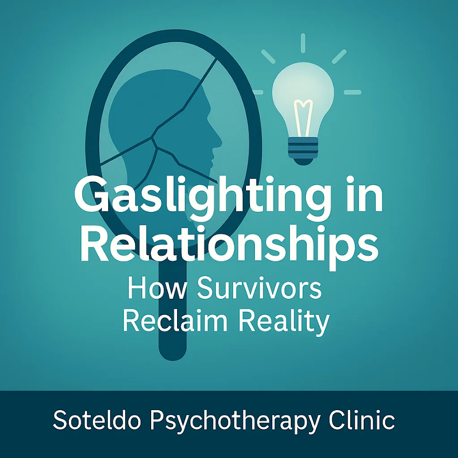 Illustration representing gaslighting in relationships and reclaiming personal reality.