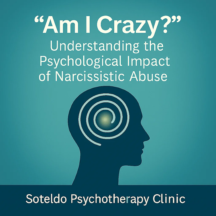 Illustration representing confusion and psychological impact associated with narcissistic abuse.