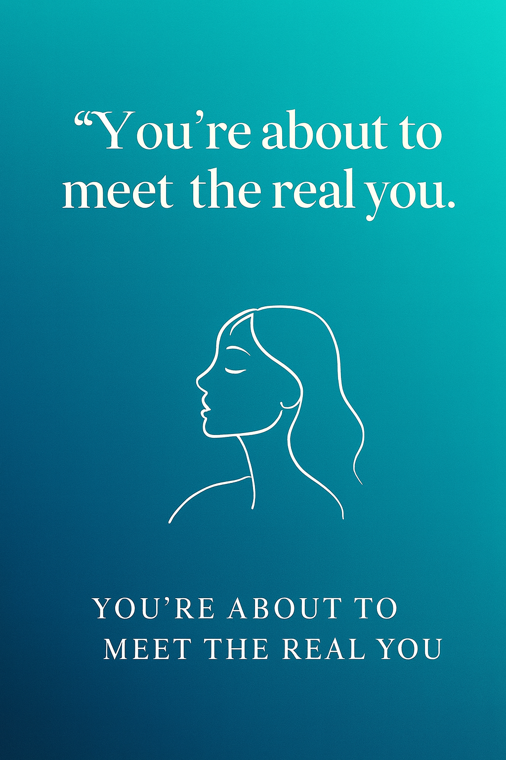 Inspirational graphic representing self-discovery and personal authenticity.