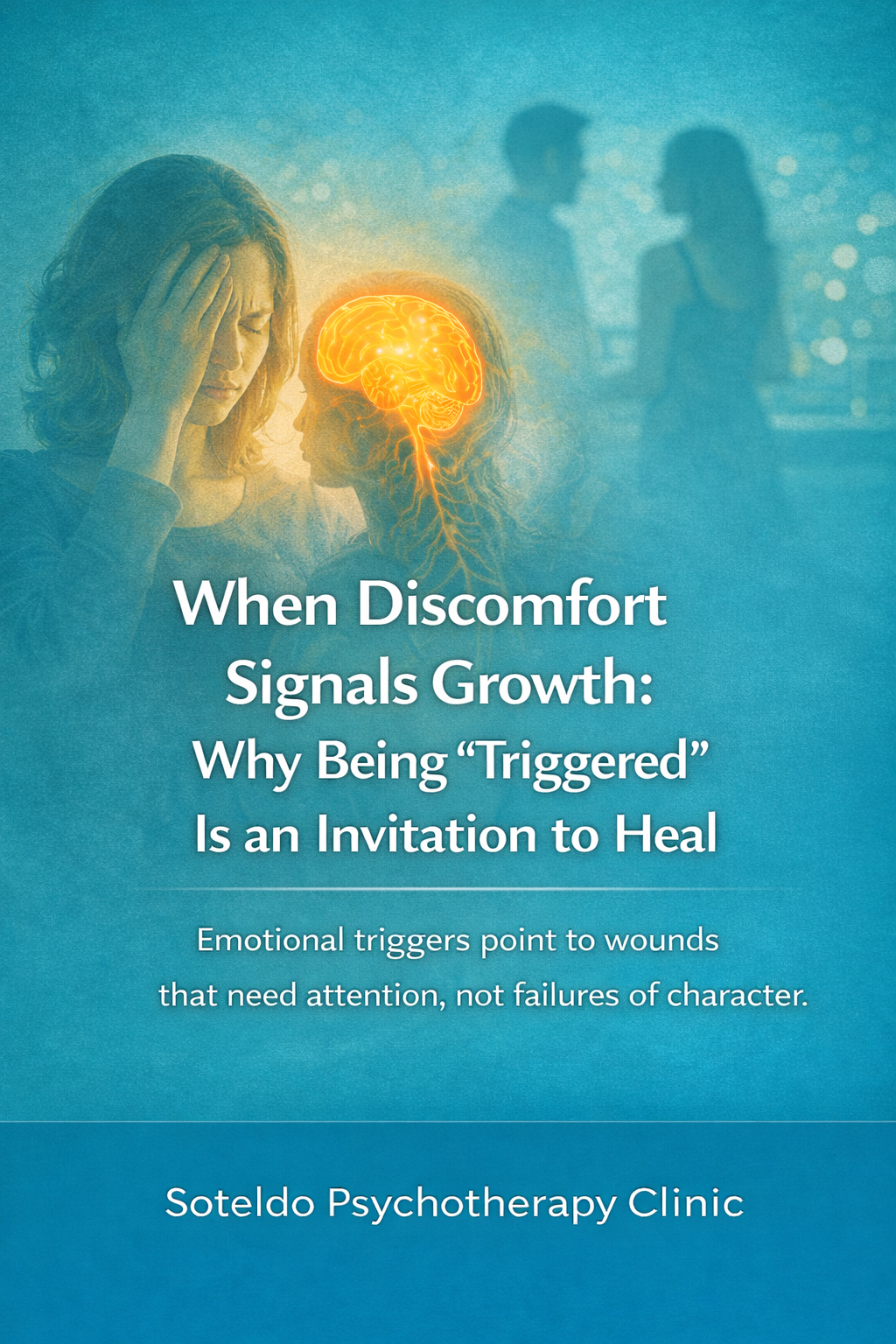 Illustration representing emotional triggers as signals for healing and personal growth through self-awareness