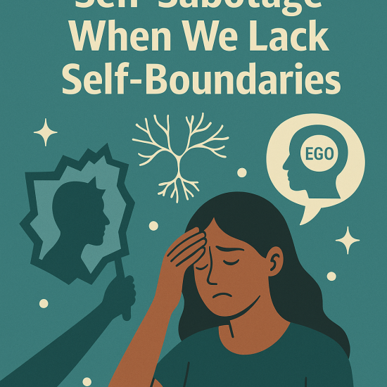 Illustration of self-sabotage caused by lack of self-boundaries and inner conflict