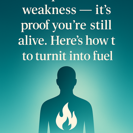 Inspirational illustration representing resilience and transforming emotional pain into inner strength.