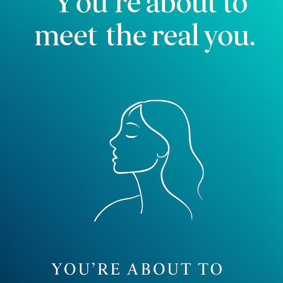 Inspirational graphic representing self-discovery and personal authenticity.