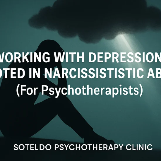 Illustration representing depression and emotional heaviness following narcissistic abuse.